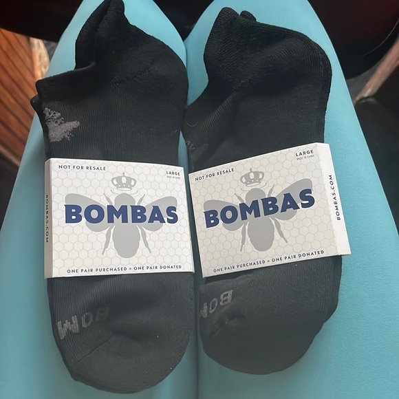 BOMBAS NWT 2 Pairs black socks - Picture 1 of 3